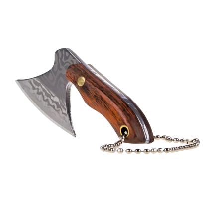 EX I Mini Hackmesser mit Abdeckung - Braun - Hackbeil