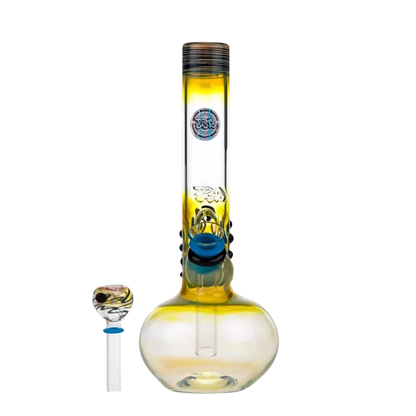 Designs und GrassCity Dichro Fumed Glass Ice Bong - Grün