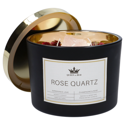 Rosenquarzkerze