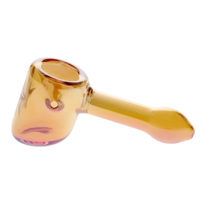 Famous Design Lava Fumed Hammer Pipe - Orange - 4 in.
