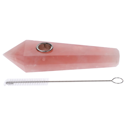 Kristallpfeife - Holzmaserung - 4 Zoll