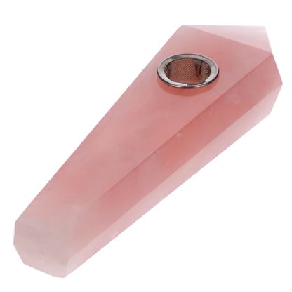 Kristallpfeife - Holzmaserung - 4 Zoll