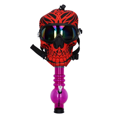 Silicone Skull Face Gas Mask Bong with Acrylic Tube | Random | mask 4