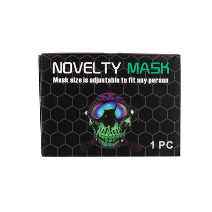 Silicone Skull Face Gas Mask Bong with Acrylic Tube | Random | box mask 3