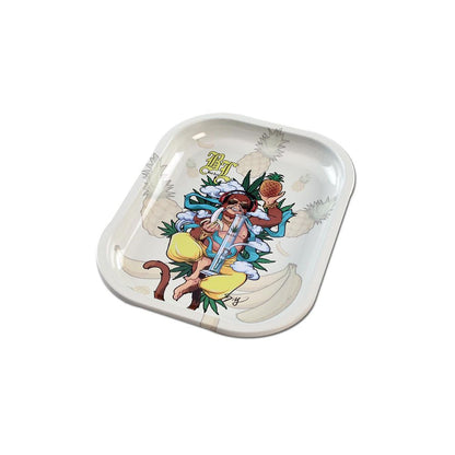 Black Leaf Hanuman Straight Ice Bong with 10-Arm Tree Perc | Box Set - Rolling Tray
